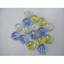 Eight petals flat glass marble